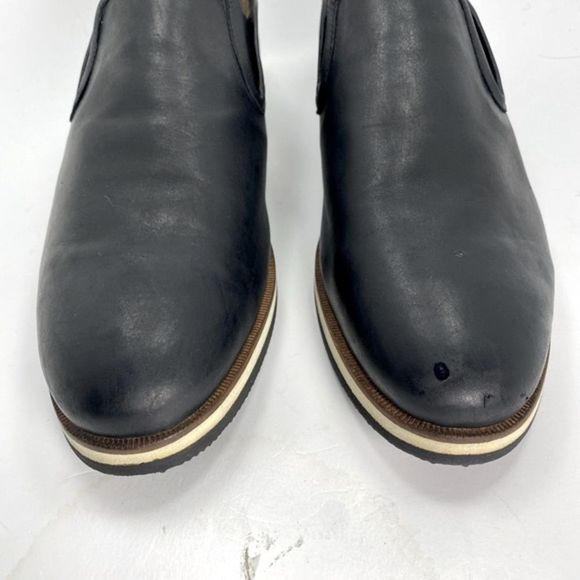 BACCO BUCCI CENTURY II  LEATHER SHEEP SKIN SLIP-ON COLOR BLACK SZ 9.5. - Picture 4 of 12
